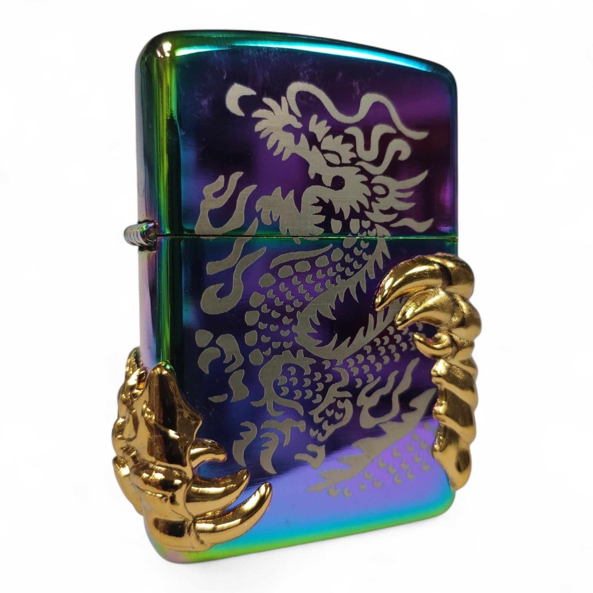 Зажигалка бензиновая Star Lighters The dragon's claw HL-373 в подарочной упаковке Сolorful (SL_HL373-3)