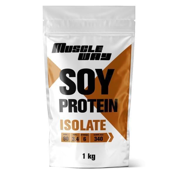 Протеин соевый изолят MuscleWay Soy Protein 90% 1 кг на 30 порций Молочный шоколад (124-125-soy-mw-rs1-10)