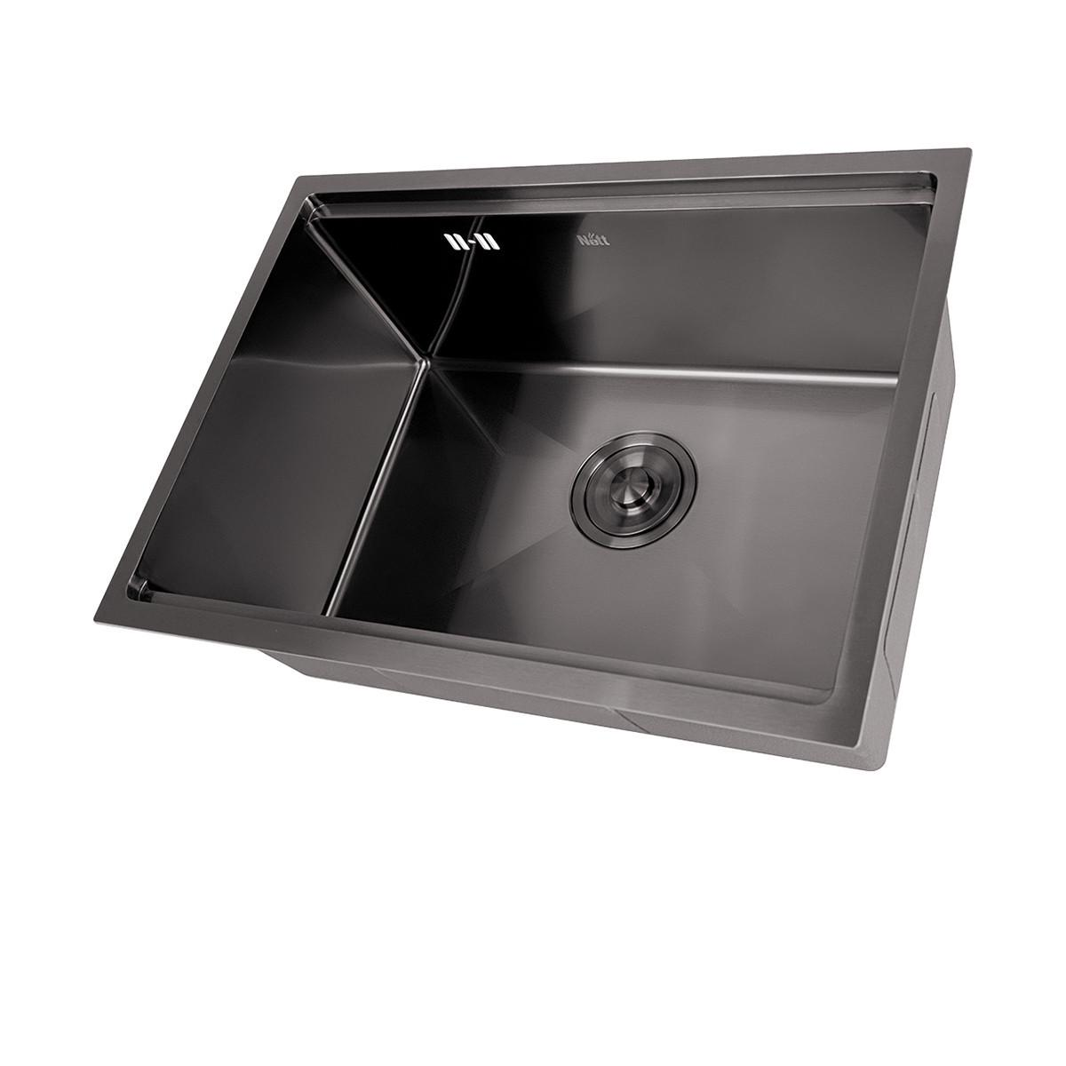 Комплект кухонной мойки и смесителя NB-5742 из нержавеющей стали Черный (2999643046)