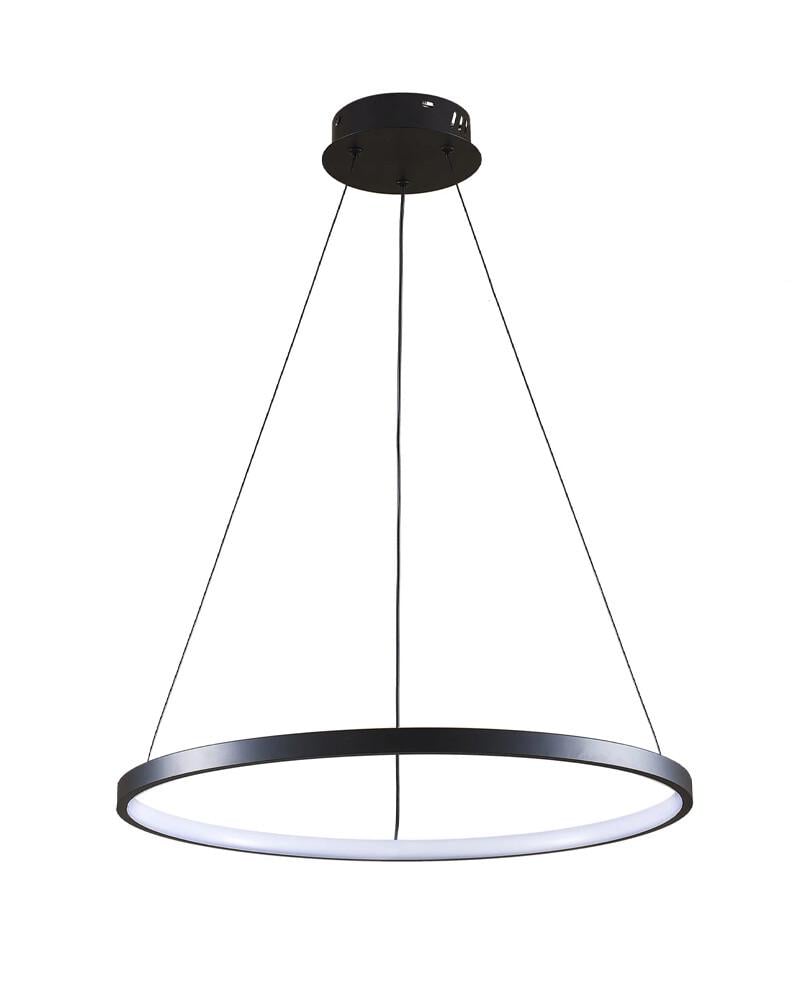 Світильник підвісний Polux 329158 Lea 1 LED 1x20W 4000K 2600Lm IP20 Чорний (26393770)