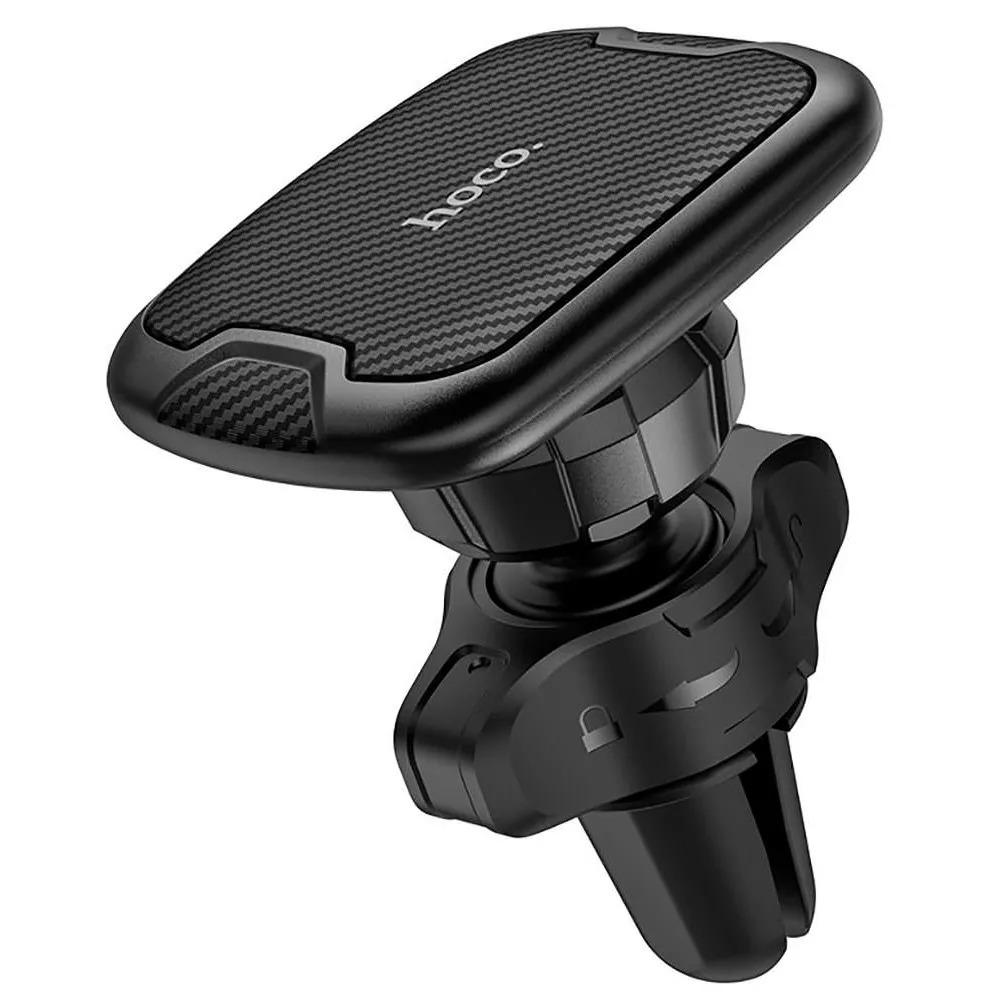 Автотримач магнітний із затискачем для дефлектора Hoco CA65 Sagittarius Air Outlet black Автотримач магнітний із затискачем для дефлектора Hoco CA65 Sagittarius Air Outlet black