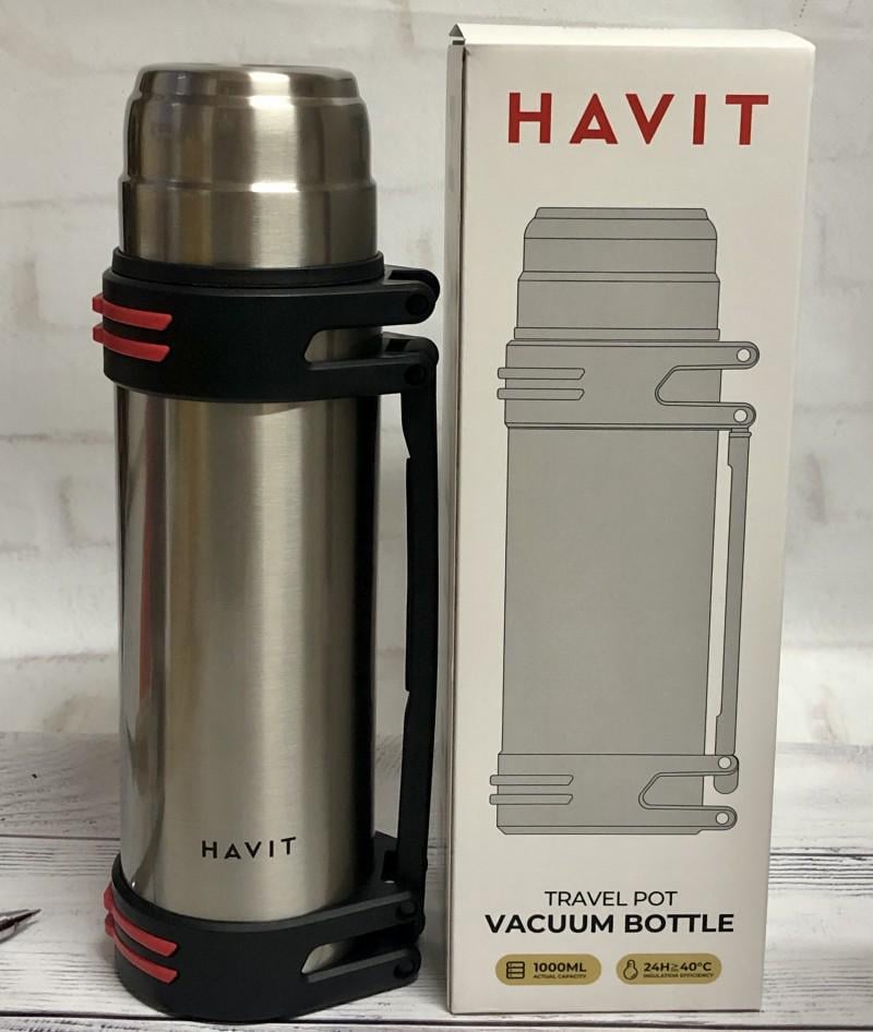 Термос Havit HV-TM004 1000 мл Silver (9029141)