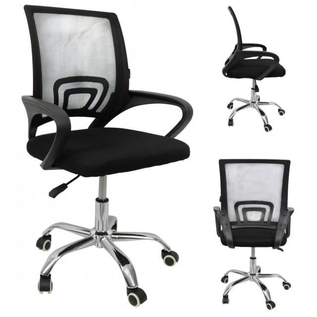 Кресло компьютерное офисное Bonro B-619 Черный (40030000) - фото 7 Кресло компьютерное офисное Bonro B-619 Черный (40030000) - фото 7