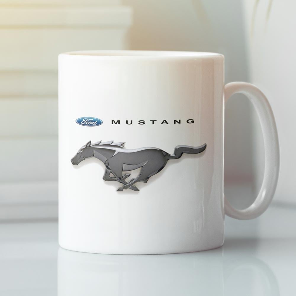 Чашка с логотипом Ford Mustang 330 мл - фото 1