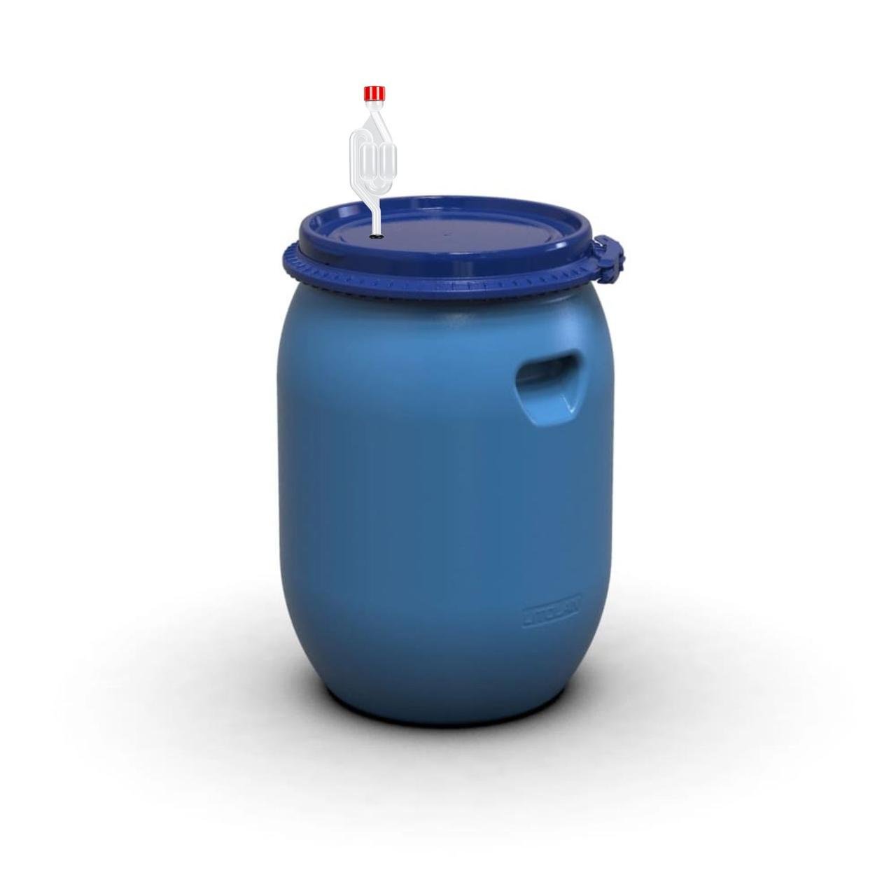 Бочка для бродіння герметична з винним клапаном S-подібний 55 л