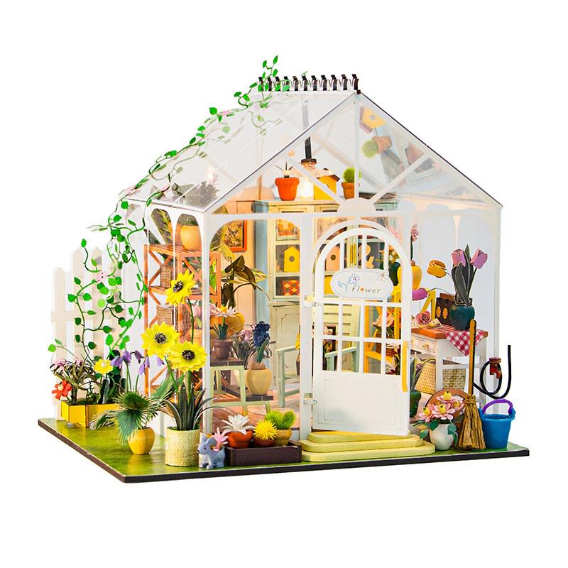 Румбокс 3D DIY Sunshine Greenhouse Flower Garden House DollHouse (M-2421)