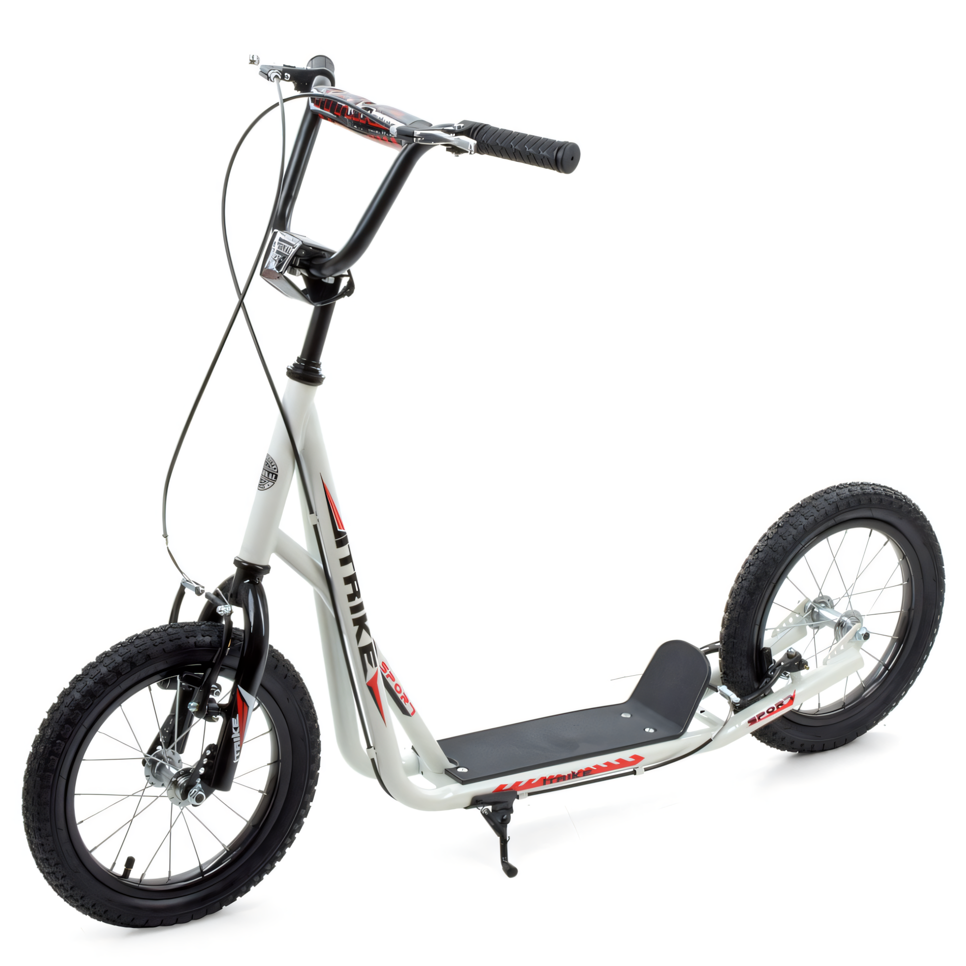 Самокат iTrike для підлітків металевий із гумовими колесами 355 мм Білий DS-171-S-231 (DS-171-S-231)