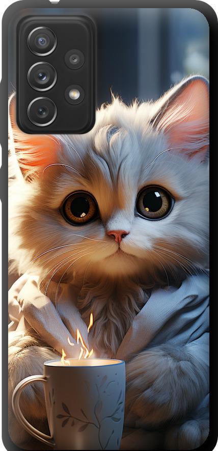 Чехол на Samsung Galaxy A72 A725F White cat (5646b-2247-42517)