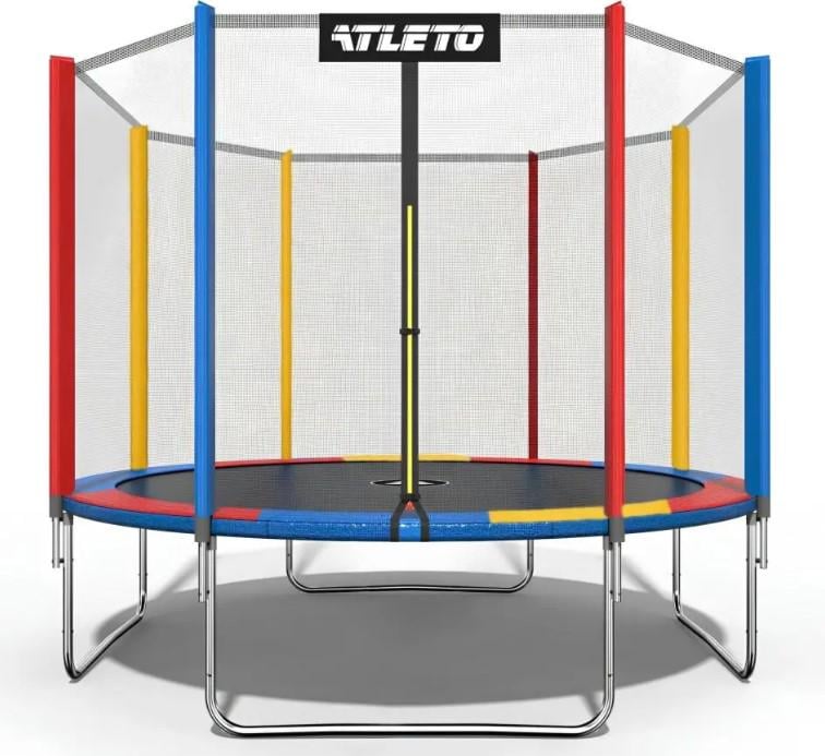 Батут Atleto с сеткой 404 см Multikolor (4308)