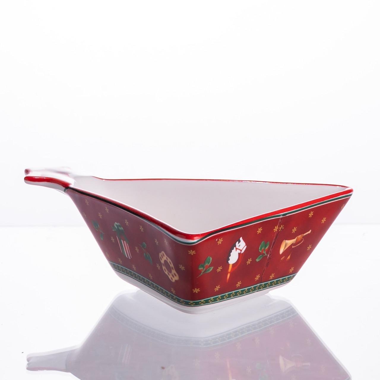 Пиала для десертов и закусок Christmas фарфоровая 15х12х4 см (HP-SDHK-15) - фото 4 Пиала для десертов и закусок Christmas фарфоровая 15х12х4 см (HP-SDHK-15) - фото 4
