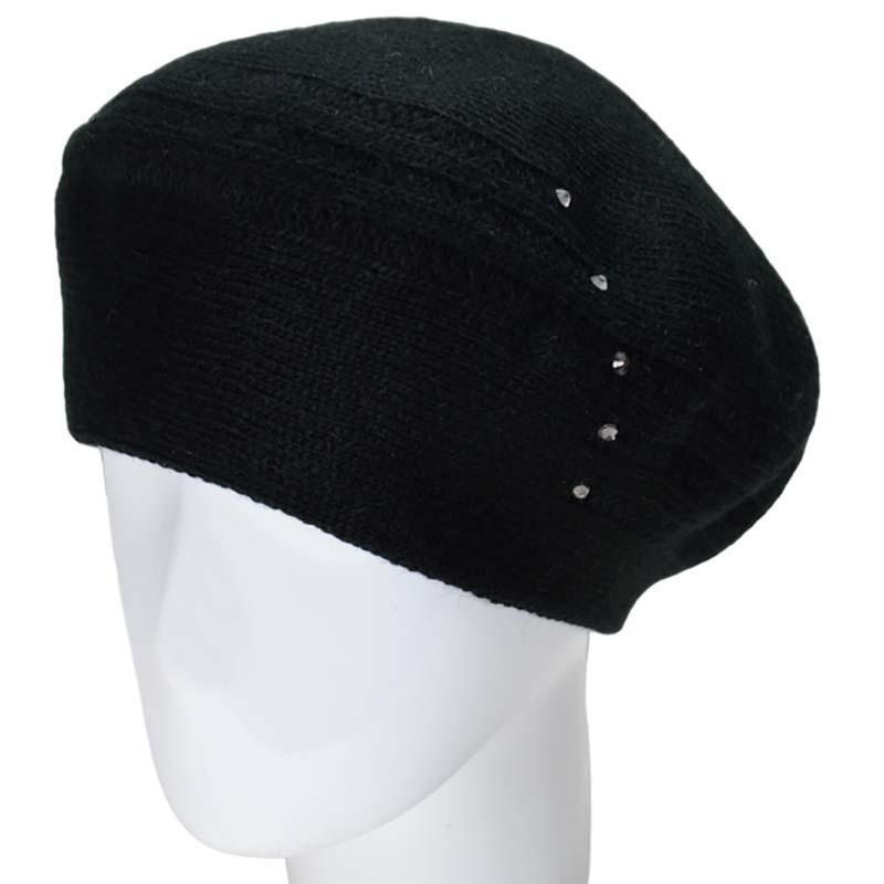 Берет женский Lirus Линия двойной полушерстяной Черный (119089) (119089)