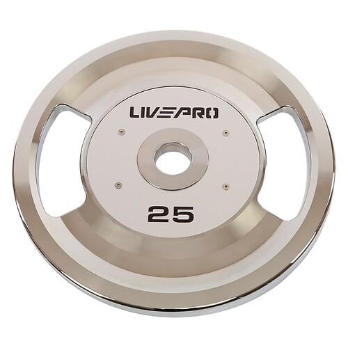 Диски стальные LiveUp 2 Handle внутренний Ø51 мм 25 кг Серый (LP8338-25)