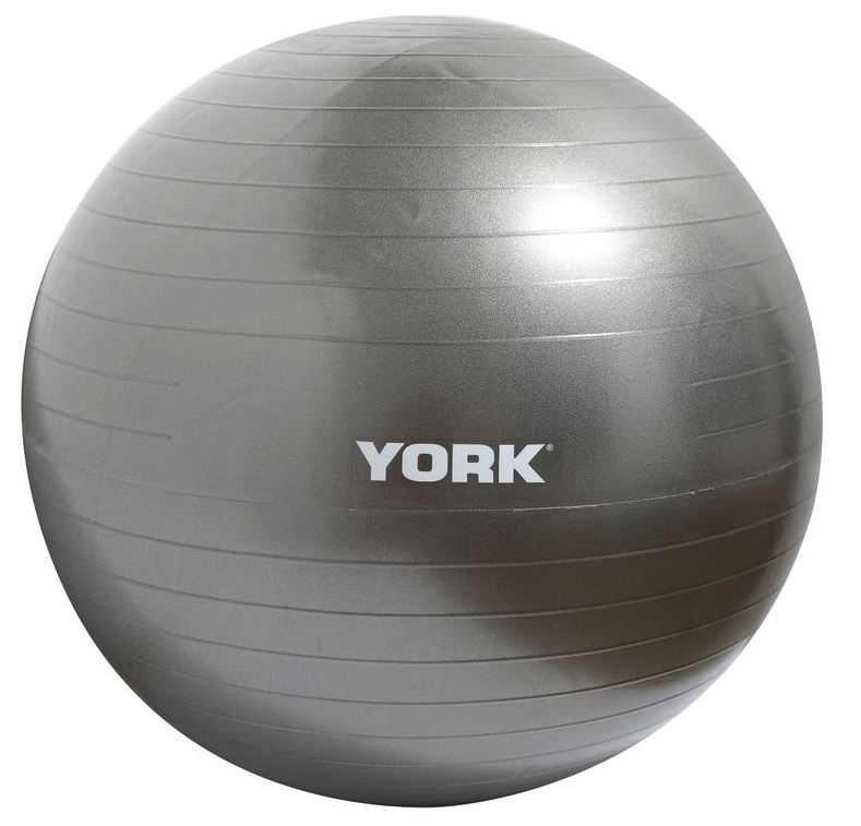Фітбол York Fitness 75 см з насосом Сірий (5060) Фітбол York Fitness 75 см з насосом Сірий (5060)
