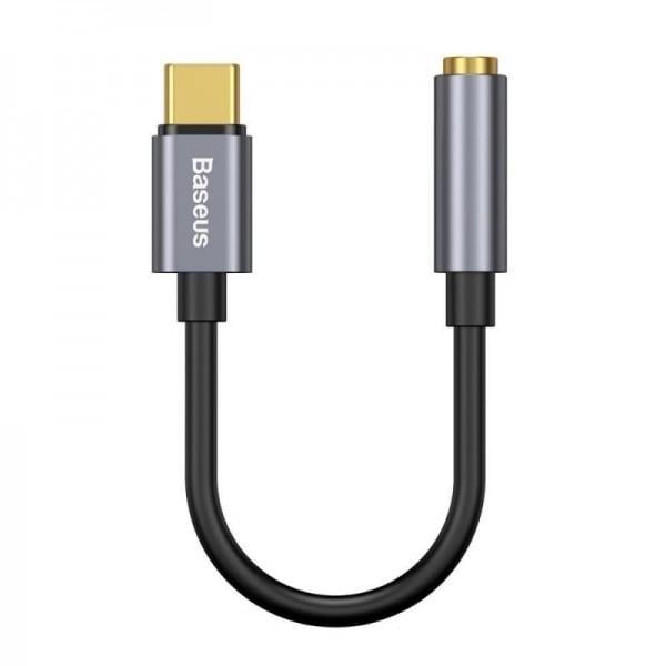 Переходник адаптер Baseus CATL54-0G Type-C Male to 3,5 мм Female Adapter L54 Deep Grey