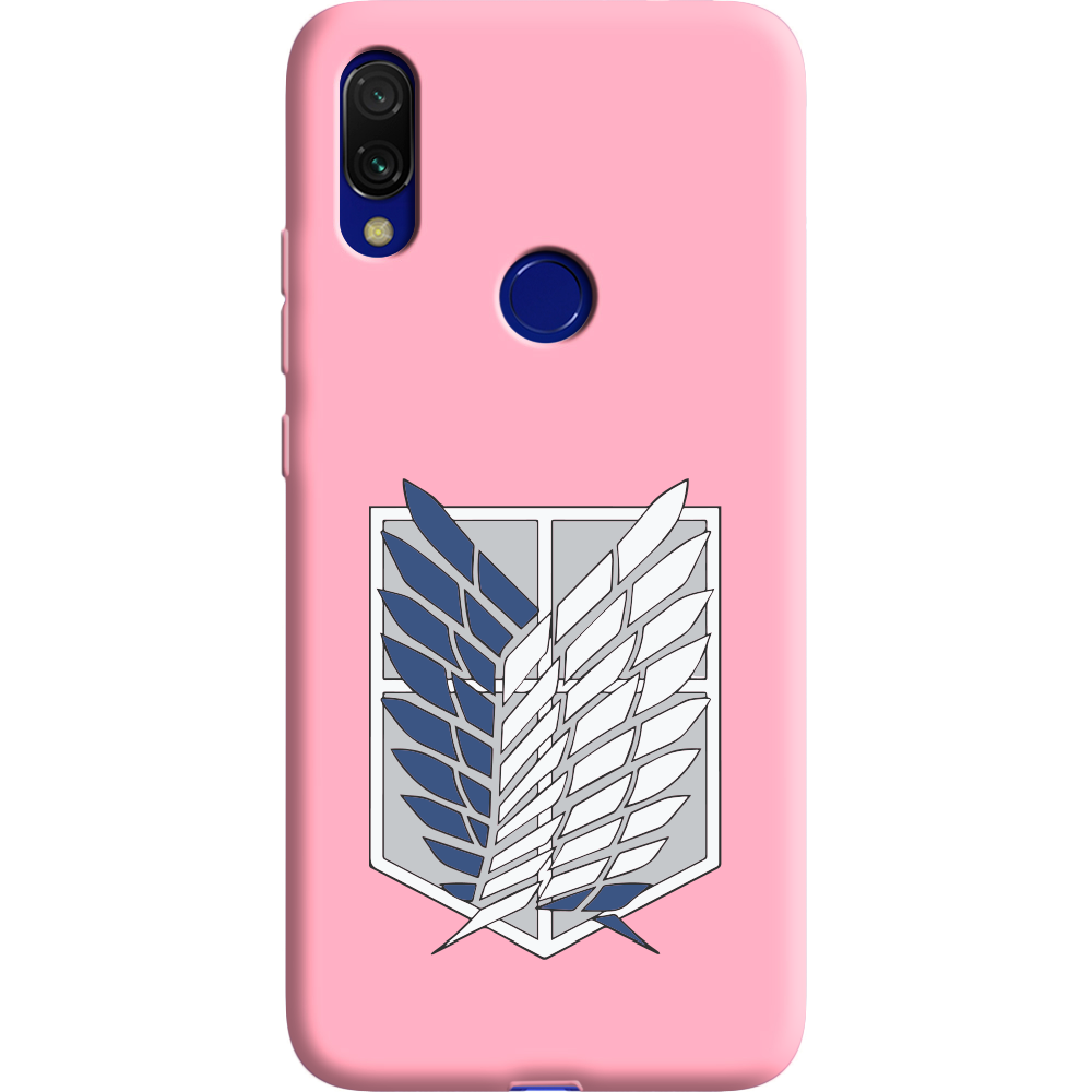 Чохол Boxface Xiaomi Redmi 7 Атака Титанів Крила Свободи Рожевий силікон (36506-bk88-37062)