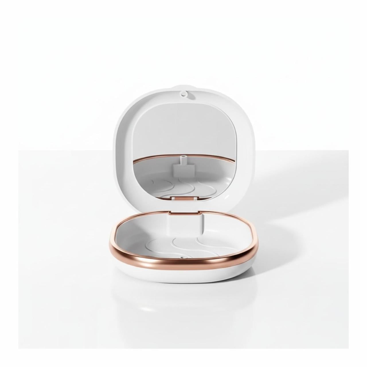 Контейнер для хранения элайнеров и съемных кап с зеркалом Белый (2790873842)