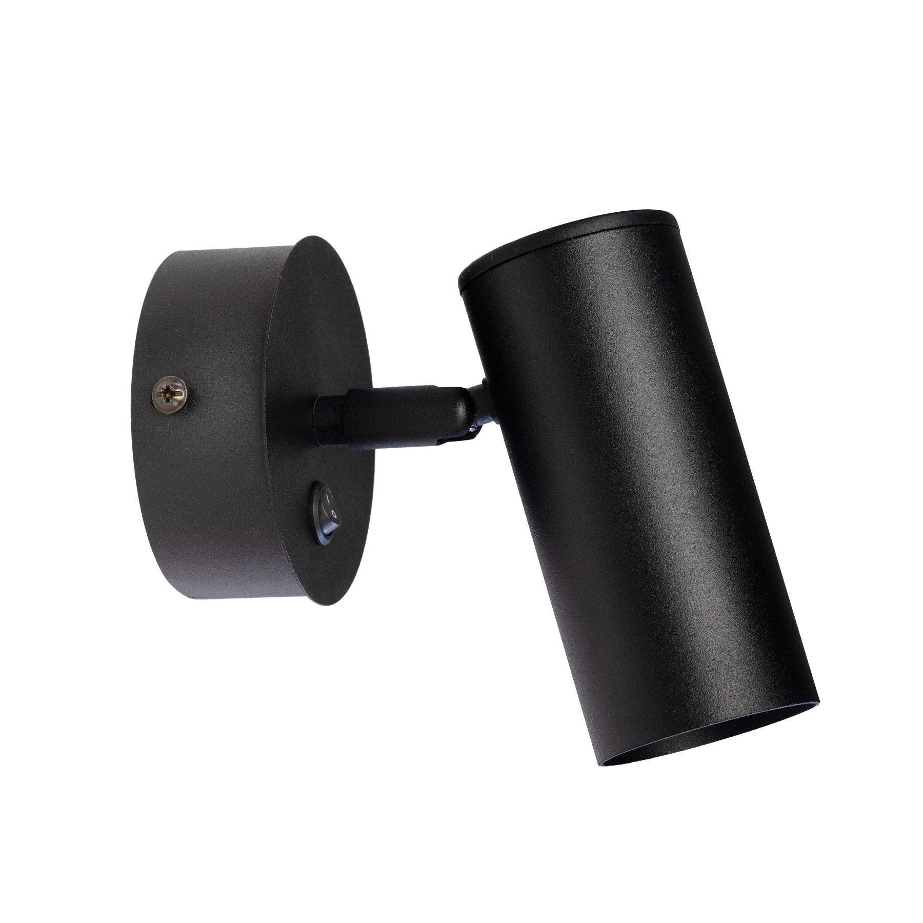 Бра с выключателем Pelikan GU10 W120-BT Black (1252111)