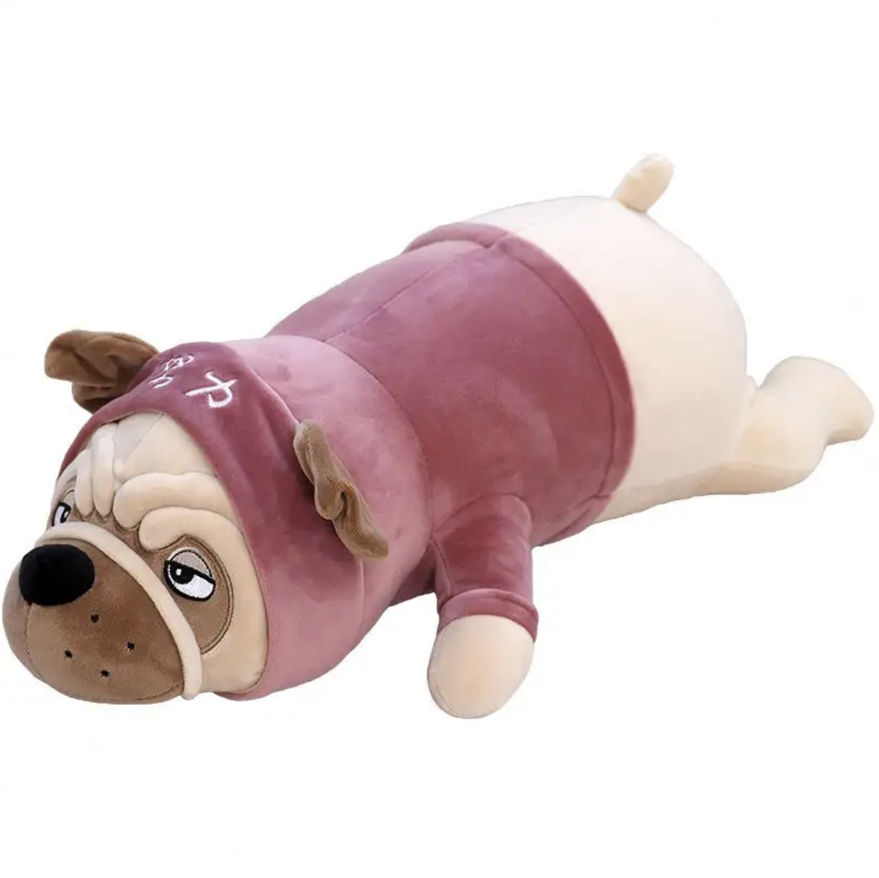 М'яка іграшка собачка Мопс 90 см Фіолетовий (TO-215)