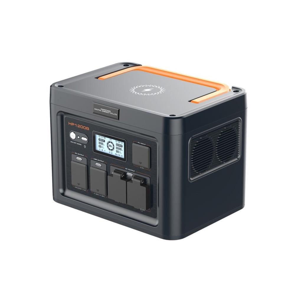 Зарядная станция портативная Hanstars HP1200B с солнечной зарядкой 1075Wh (HP1200B)