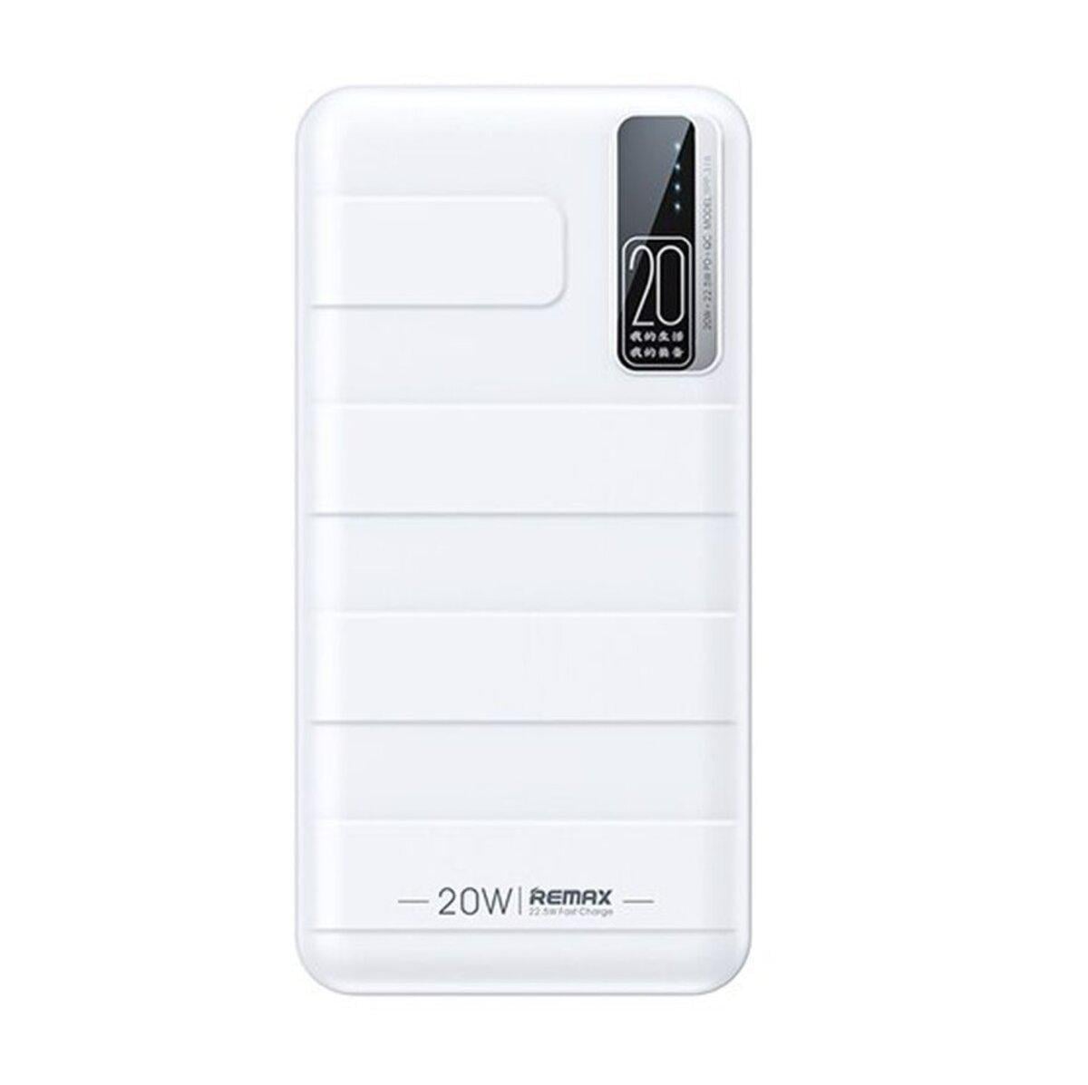 Повербанк Remax Noah Series 20W+22,5W PD+QC Fast Charging 20000 mAh RPP-316 White