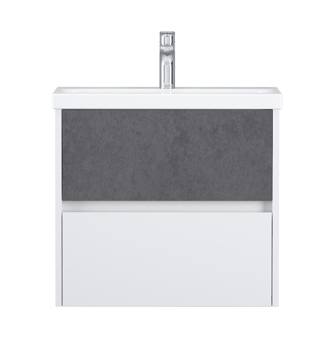 Тумба с умывальником подвесная AM.PM GEM S M91-FHX0602-WC0602BF38 61x58x42,5 см Серый (130379)