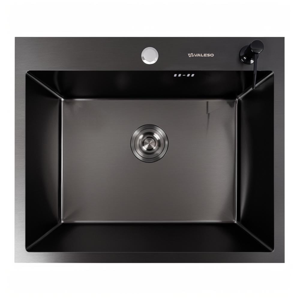 Мойка кухонная PVD Valeso Handmade ECN 2,0/0,5 60х50 см Черный