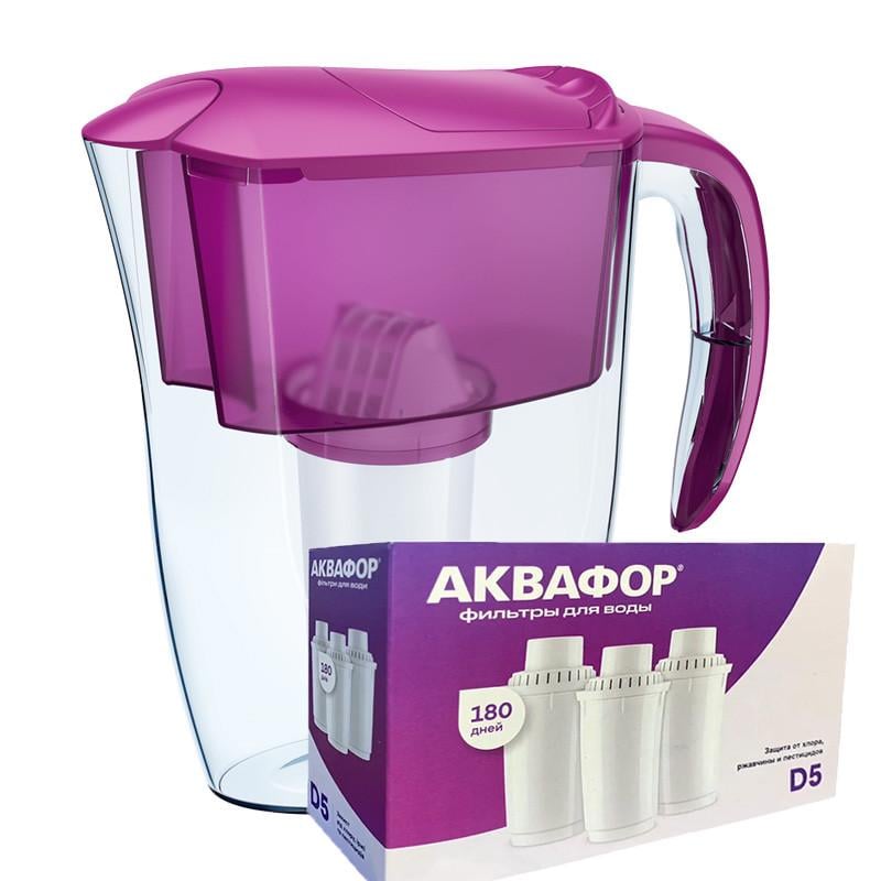 Фильтр-кувшин Аквафор Смайл три модуля D5 Цикломен (1848113756)