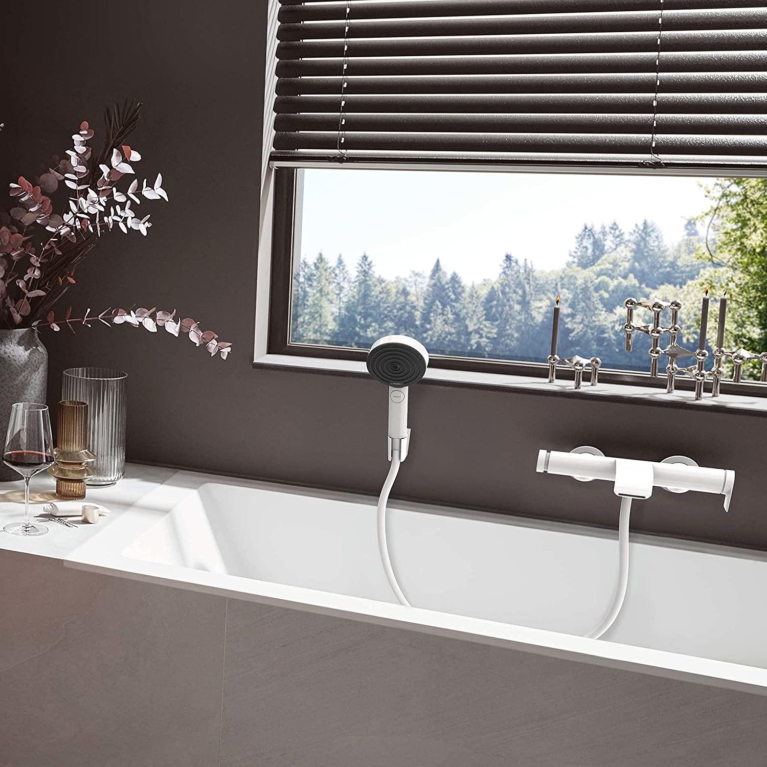 Cмеситель для ванны Hansgrohe Vivenis 75420700 однорычажный Белый (148553) - фото 6