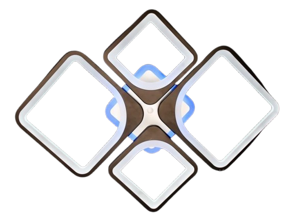 Люстра потолочная с димером RGB LED 8060/2+2BK 3col dim (2437593331)