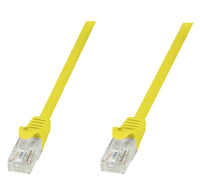 Патч-корд CAT 5e Logilink RJ45 RJ45 2 м Желтый (0481) - фото 1