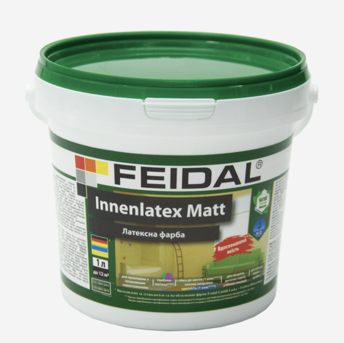 Краска интерьерная Feidal Innenlatex Matt 1 л Белый (27582010)