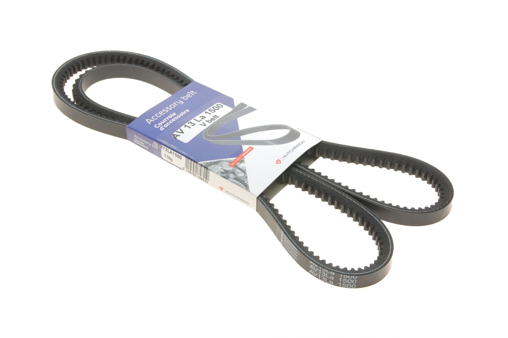 Ремінь генератора HUTCHINSON Nissan Patrol III 3.2D 79-88 13X1500 (AV_13_La_1500)