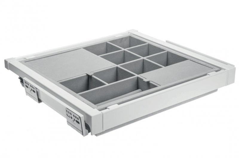 Органайзер GTV Elite с дотягом полного выдвижения 900 мм Белый (WG-PRZEG90-10)