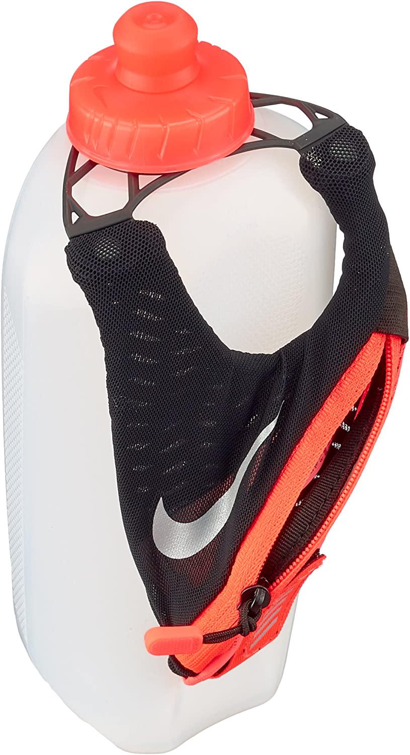 Бутылка для воды Nike Large Handheld Flask с карманом на ремешке и застежкой-молнией 600 мл (11823671)