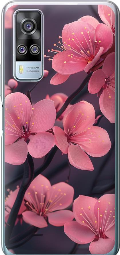 Чехол на Vivo Y51 2020 Пурпурная сакура (6075u-2241-42517)