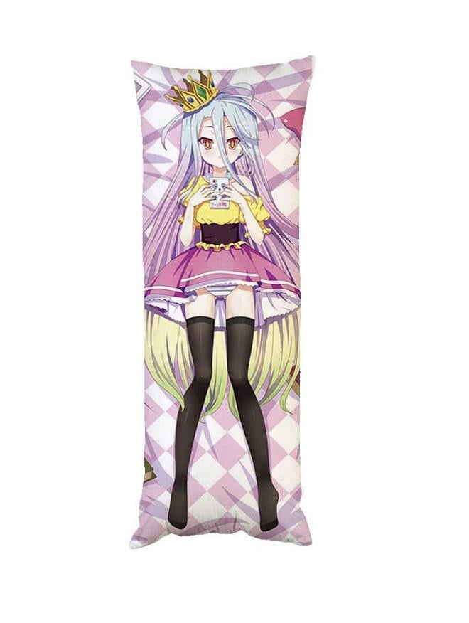 Подушка дакімакура Широ Немає гринемає життя декоративна ростова для обіймання двостороння 30x60 см (1833997677)