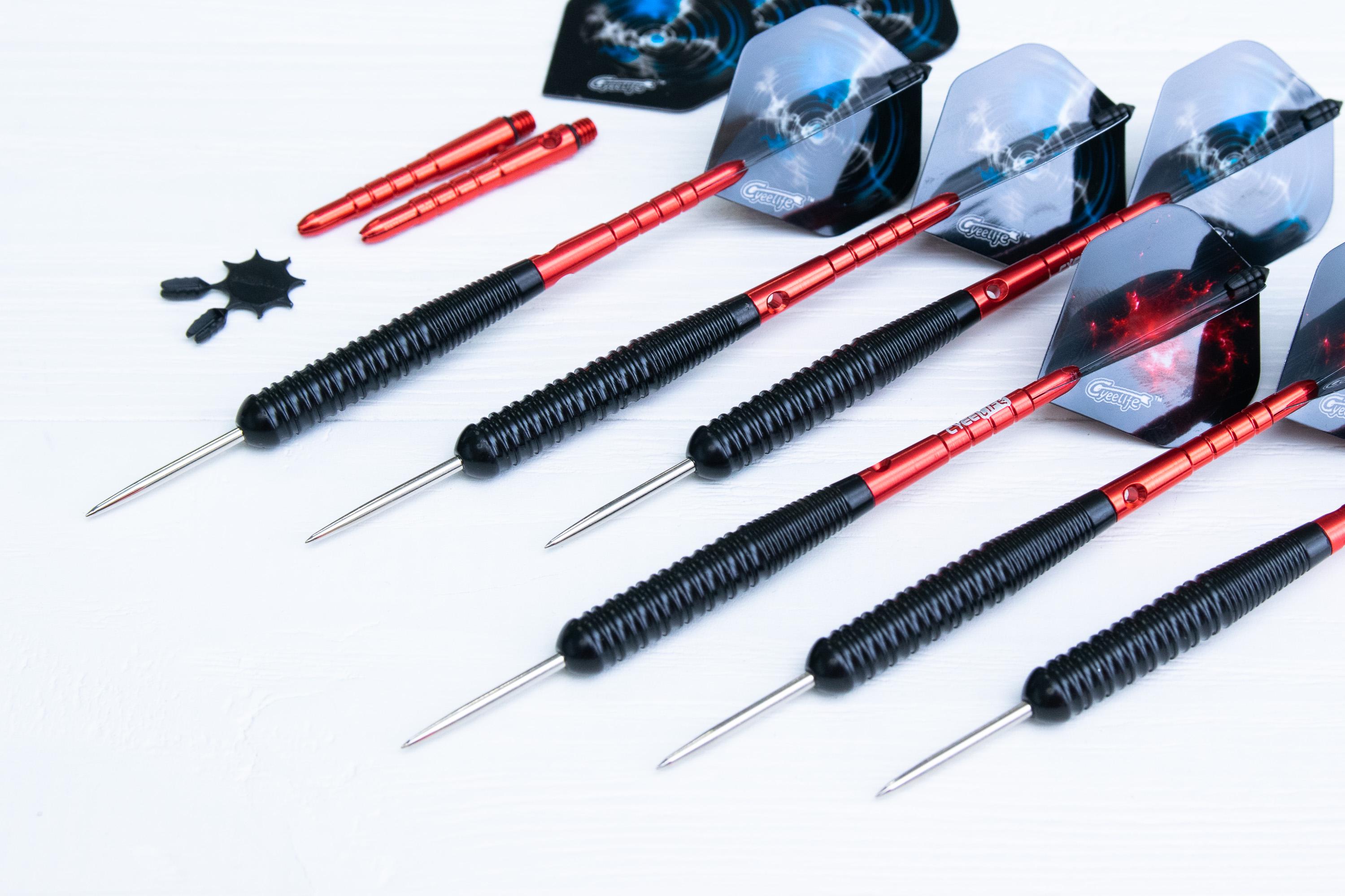 Набор дротиков для дартс Cyee Life из стали 6 шт. 22 г та запчасти - фото 3 Набор дротиков для дартс Cyee Life из стали 6 шт. 22 г та запчасти - фото 3