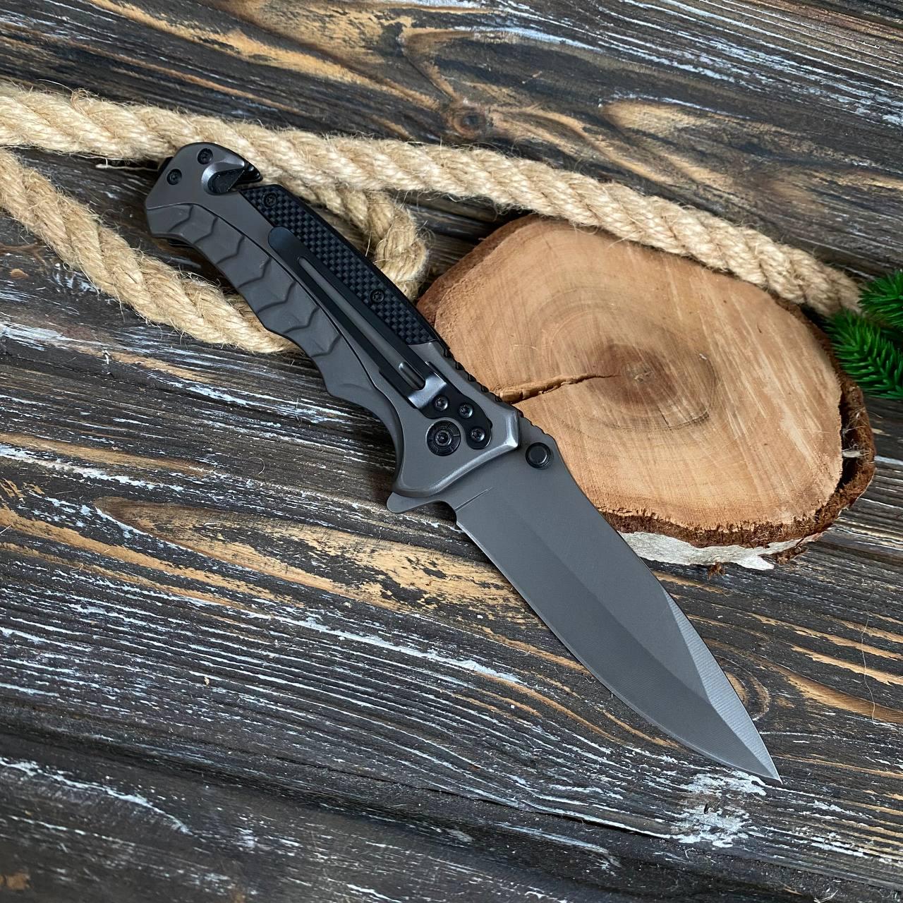 Нож складной туристический длина клинка 90 мм (21779351) - фото 2