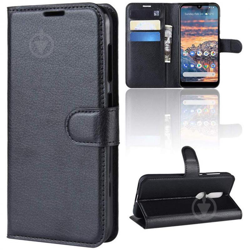 Чохол-книжка Litchie Wallet для Nokia 4.2 Чорний (arbc5579) - фото 5