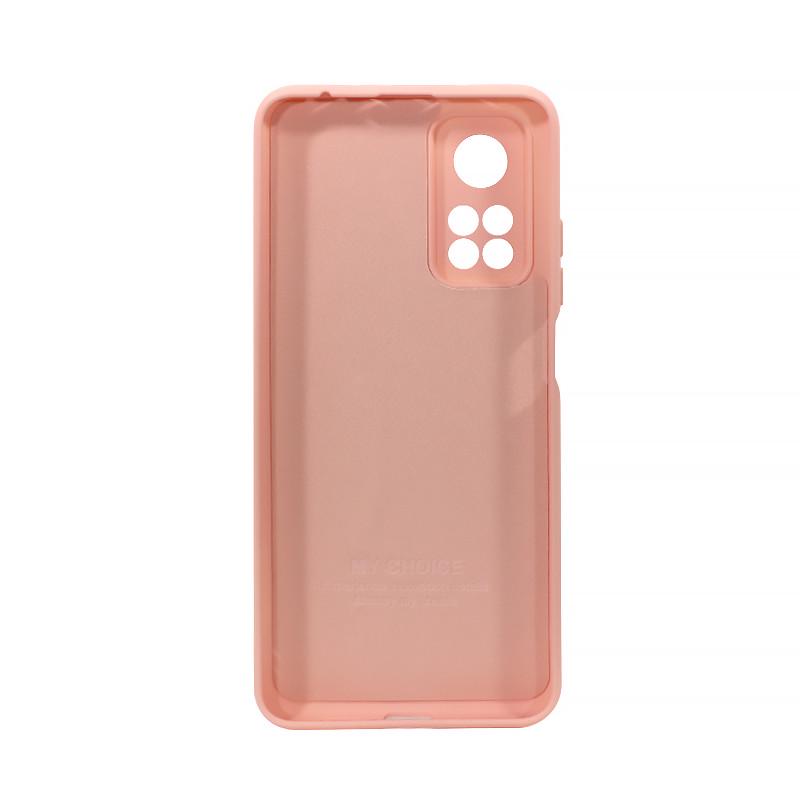 Силиконовый чехол Lesko для Xiaomi Mi 10T Soft Touch Light Pink защитный - фото 2