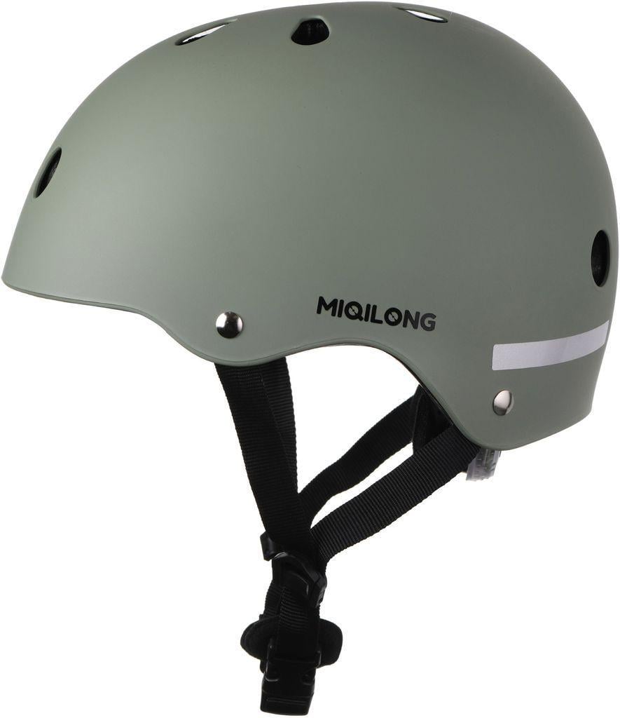 Дитячий шолом захисний Miqilong ATLAS-M-OLIVE 45-54 см Оливковий (47096) - фото 3