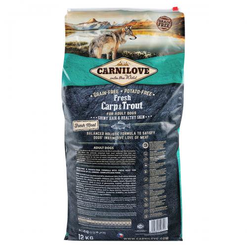 Корм сухий Carnilove Fresh Carp & Trout для дорослих собак всіх порід риба 12 кг - фото 2 Корм сухий Carnilove Fresh Carp & Trout для дорослих собак всіх порід риба 12 кг - фото 2