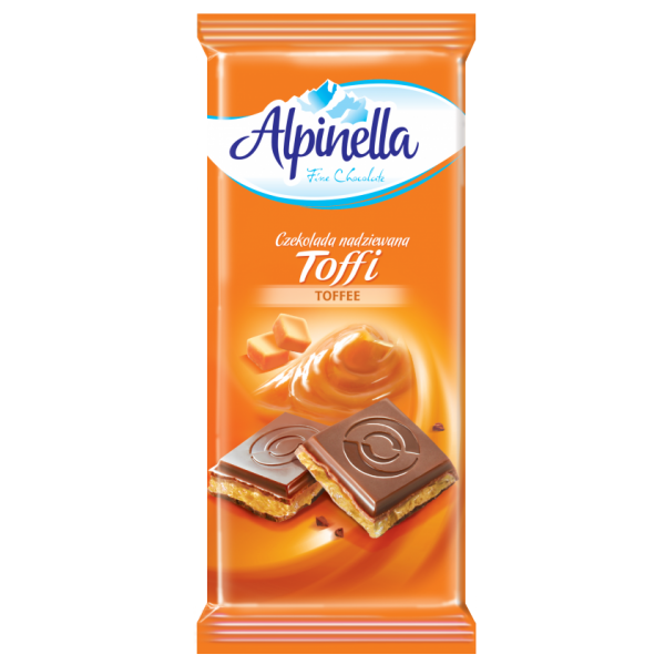 Шоколад Alpinella молочний Тоффи 100 г (000230)