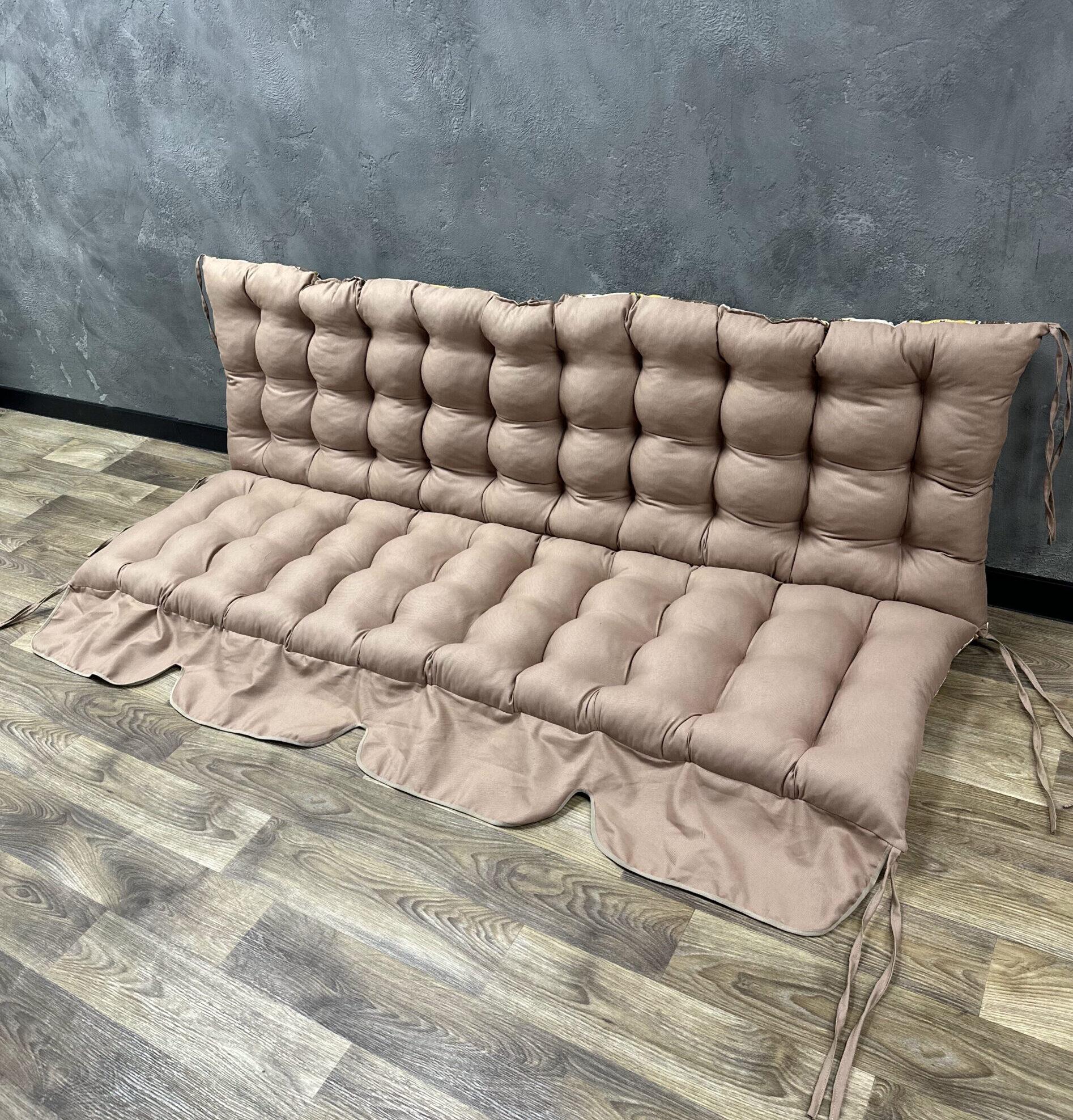 Подушка Сomfort Home на поддоны/качели/каркасы/садовую мебель с рюшей 150х50х50 см