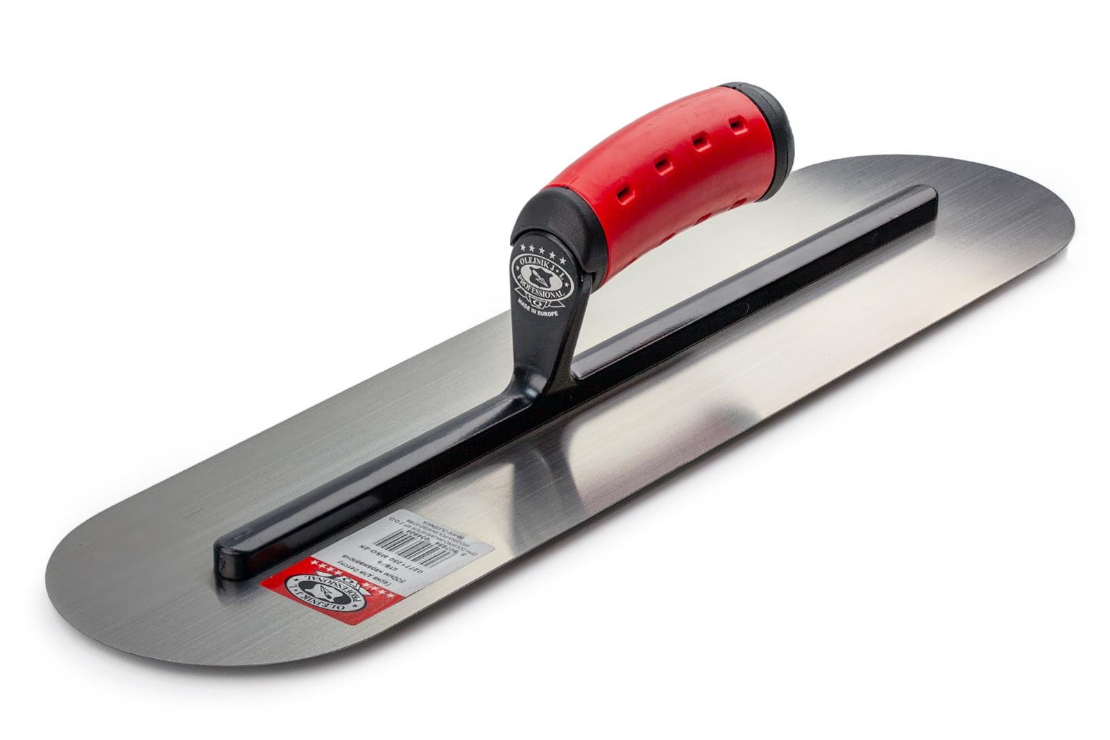 Гладилка для бетона Olejnik закругленная нержавеющая сталь 480х120 мм (02771250-MSO2K)