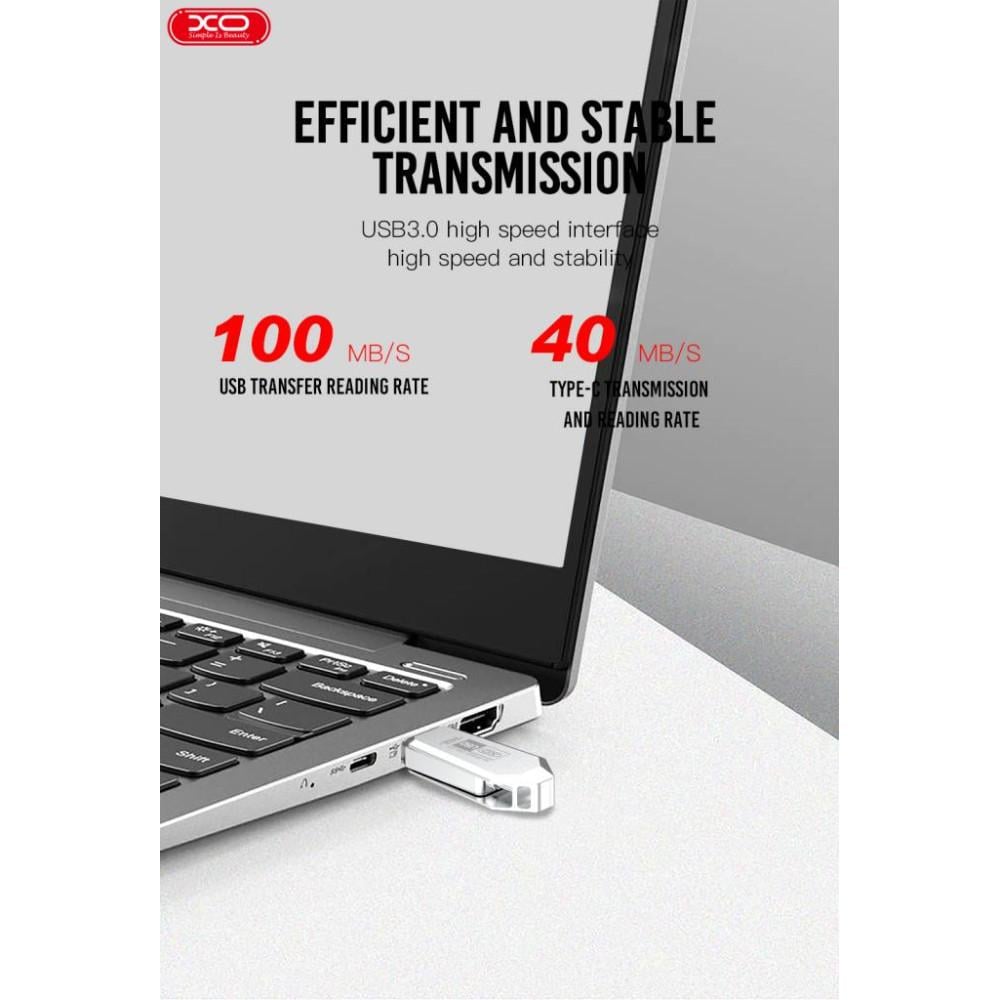 Флеш-память Xo U50 USB-Type-C 3.0 128 GB (MAW-44129_685) - фото 7 Флеш-память Xo U50 USB-Type-C 3.0 128 GB (MAW-44129_685) - фото 7