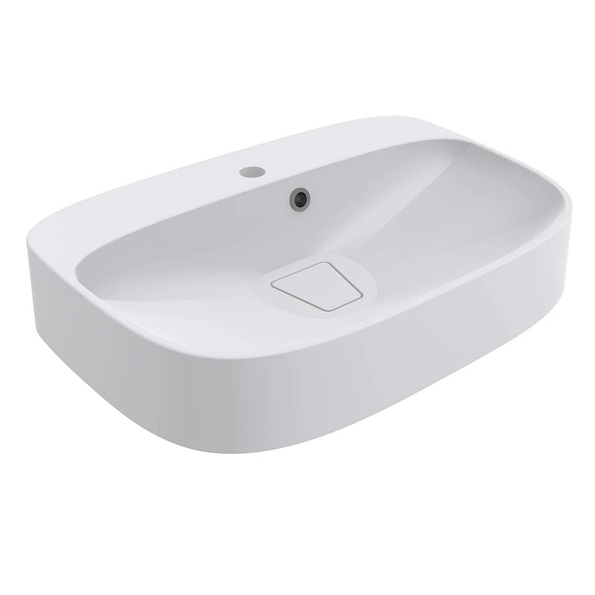 Умывальник накладной Miraggio Lifou прямоугольный 627x434 мм Белый матовый (MG-0000651)