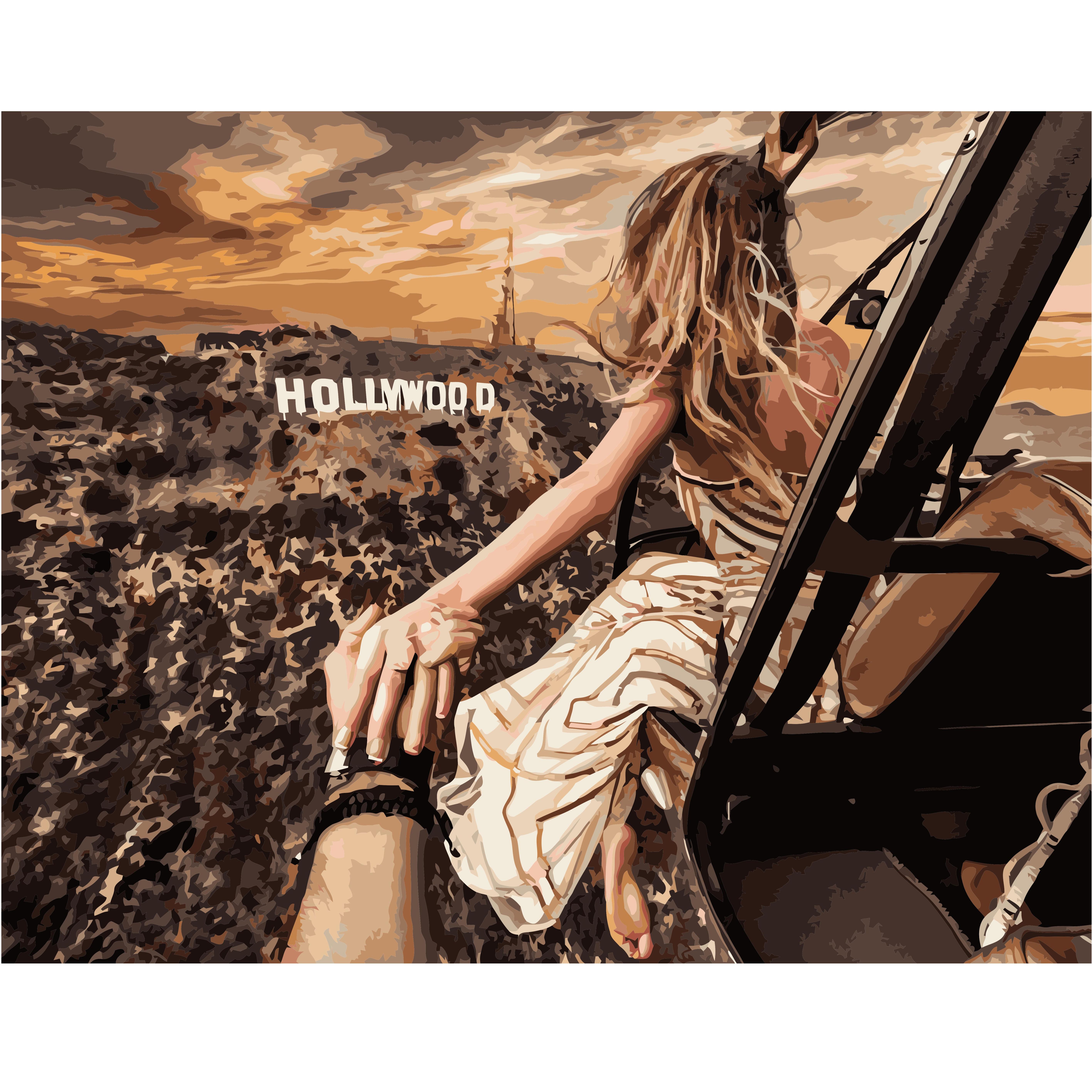 Картина по номерам Strateg Желанный Голливуд 40x50 см (VA-1274)