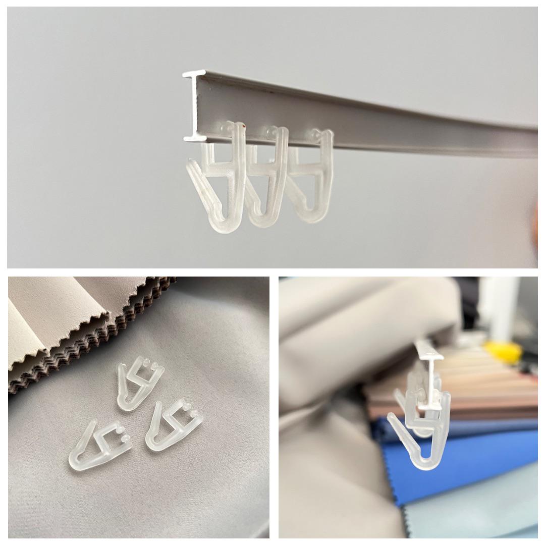 Гачки для штор Quadrum для алюмінієвих карнизів 200 шт. - фото 3