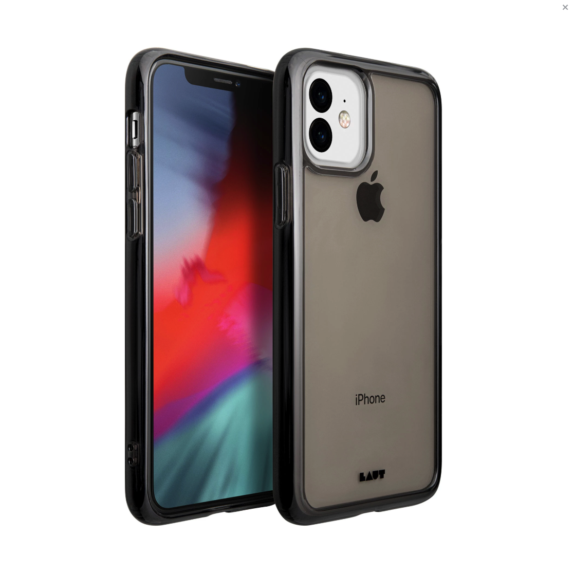 ᐉ LAUT Crystal-X чехол-накладка для iPhone 11 (2019), прозрачно черный •  Купить в Киеве, Украине • Лучшая цена в Эпицентр